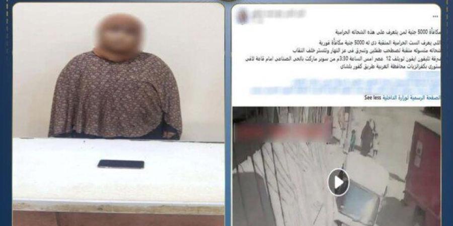 ضبط سيدة سرقت هاتف صاحب محل بالمغافلة في الغربية - تواصل نيوز