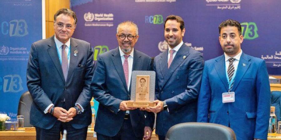 «الصحة العالمية» تمنح الدكتور عبد الرحمن القشعان وسام الصحة العالمي - تواصل نيوز