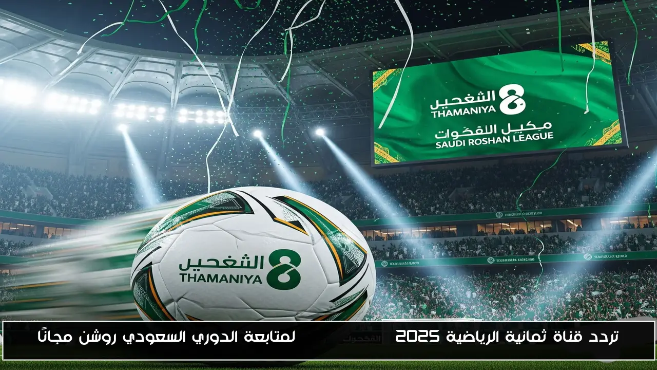 استمتع بمشاهدة الدوري السعودي روشن مجانًا عبر تردد قناة ثمانية الرياضية Thamanya TV 2025!