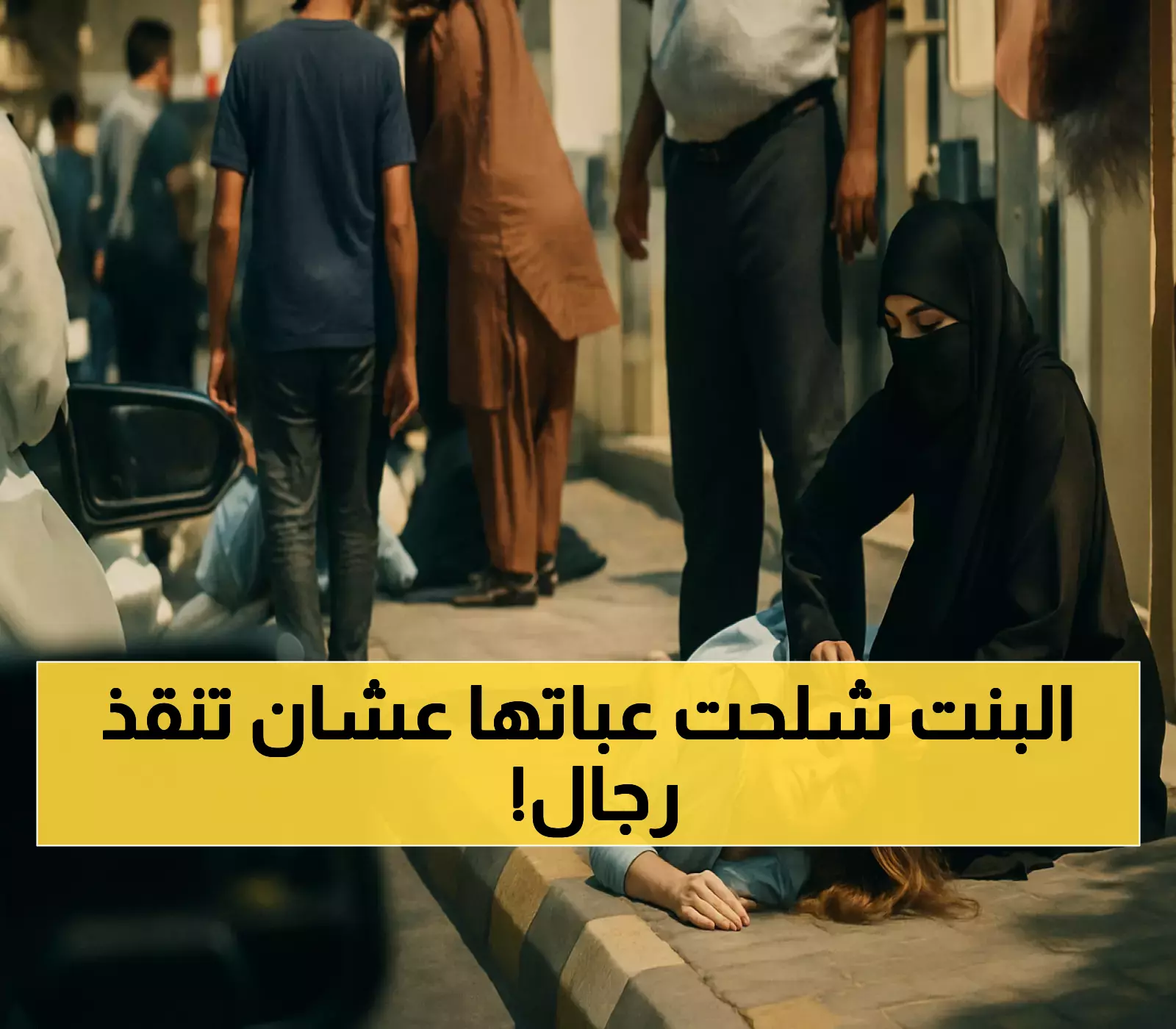 شجاعة ممرضة سعودية: تترك عباءتها وتنقذ مصابًا في الرياض قبل وصول الإسعاف – فيديو