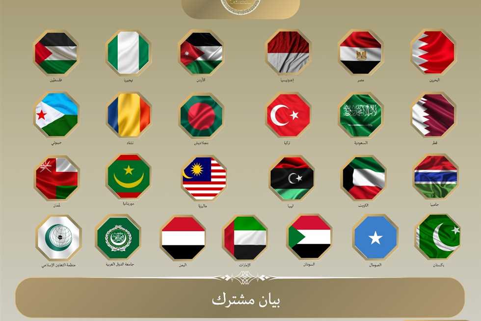 القمة العربية الإسلامية الاستثنائية تؤكد رفضها الحازم لخطط إسرائيل للسيطرة العسكرية على غزة 5 القمة العربية الإسلامية الاستثنائية تؤكد رفضها الحازم لخطط إسرائيل للسيطرة العسكرية على غزة