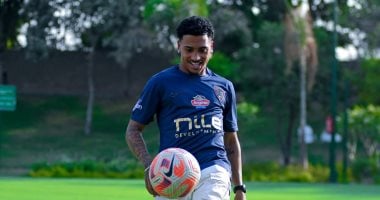 ألفينا في مران الزمالك قبل مواجهته مع المقاولون