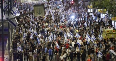 احتجاجات أمام الحكومة الإسرائيلية لإنهاء الحرب ورفع الاحتلال عن غزة