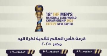 الفيفا يشهد قرعة بطولة العالم للأندية لكرة اليد 2025 في مصر