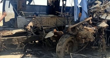 حادث مأساوي: 9 وفيات و44 إصابة إثر تصادم أتوبيس وشاحنتين على طريق الكريمات