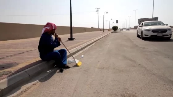 تصرف صادم في شوارع السعودية: كاميرا مراقبة توثق اعتداء رجل على عامل بسيط!
