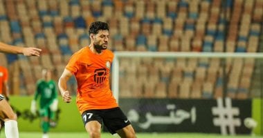 مصطفى شلبي يتألق في التشكيل الأساسي للبنك الأهلي ضد حرس الحدود