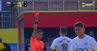 وليد الكرتى يحصل على أول بطاقة حمراء في بداية الدوري ضد بيراميدز ودجلة