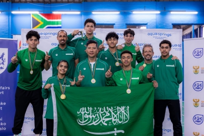 حصد سبع ميداليات ذهبية إنجاز تاريخي للأخضر السعودي لريشة الطائرة في بطولة جنوب إفريقيا الدولية
