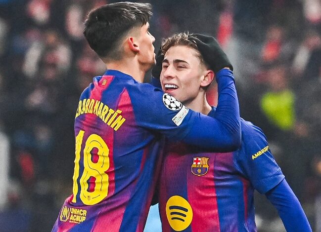 برشلونة يضيف الهدف الثالث في مرمى سلافيا براج ويعزز حفله في دوري أبطال أوروبا