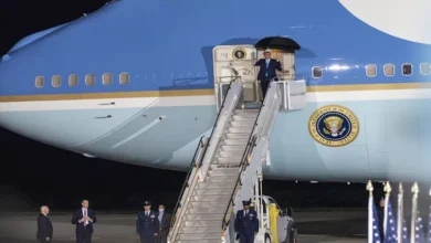 ترامب يعود إلى منتدى دافوس على متن طائرة حديثة مع استقبال كبير ومتابعة واسعة