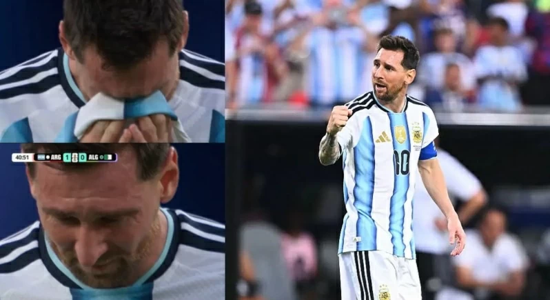 ميسي يكشف عن دوافع بكائه بعد إحرازه هدفا في مرمى الجزائر