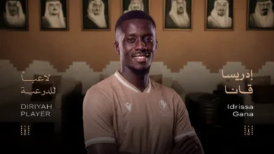 النادي السعودي الدرعية يعلن التعاقد مع إدريسا جاي