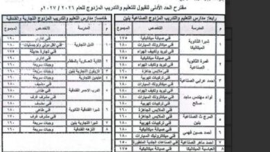 محافظ القاهرة يعلن تحديد الحد الأدنى للتنسيق لقبول الطلاب بالتعليم الفني تدريبًا لتحقيق طموحات الطلاب