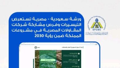 ورشة عمل تكشف عن فرص مشاركة شركات المقاولات المصرية في مشروعات السعودية ضمن رؤية 2030
