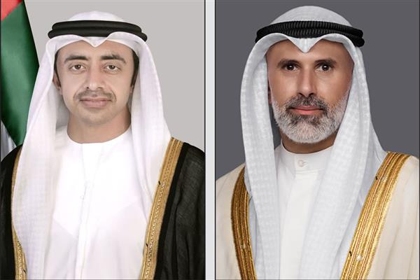 وزير الخارجية الكويتية يعبر عن إدانته في اتصال مع نظيره الإماراتي للهجوم على ناقلة تابعة لشركة أدنوك